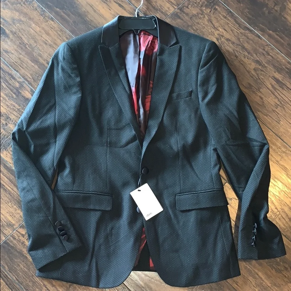 Asos New Black Blazer Size 38R Small Evening Old Money Formal Business Staple